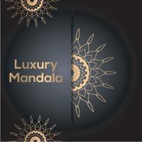 Luxury background ornamental Mandala design vector