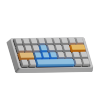 tecnología teclado ilustración 3d png