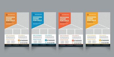 Real Estate Home Business Flyer Design Template vector