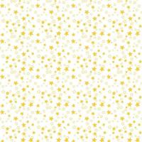 Seamless background with golden stars on white. Christmas or New Year pattern. Festive wrap vector
