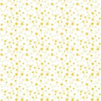 Seamless background with golden stars on white. Christmas or New Year pattern. Festive wrap vector