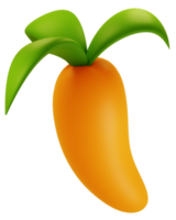 3D rendering vegetables carrot icon cartoon illustration png