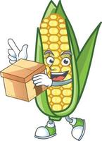 Cartoon Corn Sweet Vector