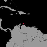 Pin map with Curacao flag on world map. Vector illustration.