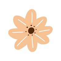 cute flower illustration vector