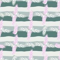 Seamless pattern with feathers. Abstract tropical palm leaves. vector