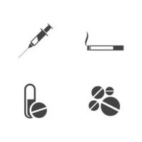 ilustración de icono de vector de drogas médicas