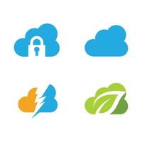 Cloud template vector