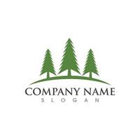 Cedar tree Logo template vector