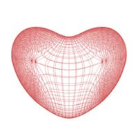 3d illustrasion heart full of nets rendering png