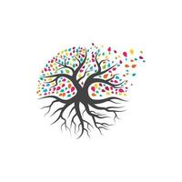 Tree branch vector ilustration design