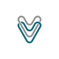 V Letter Logo Template vector