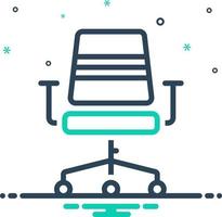 mix icon for chair vector