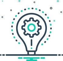 mix icon for realize vector