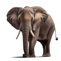 elefante africano em fundo transparente png