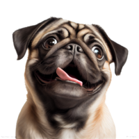 cão feliz fundo transparente png