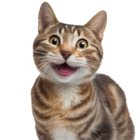 glückliche Katze transparenter Hintergrund png