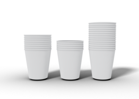 maquette de tasses à café en papier png