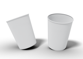 Coffee paper cups mockup png