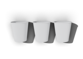 maquette de tasses à café en papier png