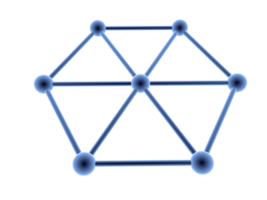 tecnologia de nuvem de ícone ou conexão de rede de nuvem blockchain. acesso a todos os dispositivos em uma rede sem fio. png