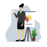 Business Character presentation png