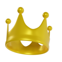 3d render of king's crown illustration png