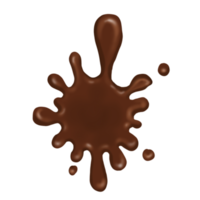 respingo de chocolate isolado png