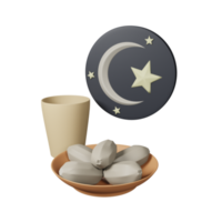3d ramadhan brechen das fasten mit datteln iftar png