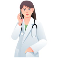 doctor with stethoscope cartoon png