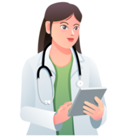 doctor with stethoscope cartoon png