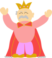 Old Man New King Illustration png