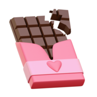 3d chocolate bar icon png