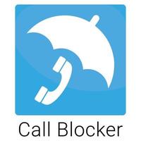 Call Blocker Logo for Mobile App Icon vector