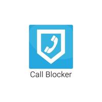 Call Blocker Logo for Mobile App Icon vector