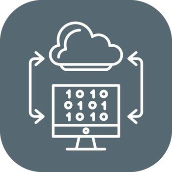 Cloud Coding Vector Icon