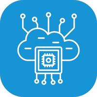 Cloud Computing Vector Icon