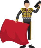 man in  spain national bullfighter costume png