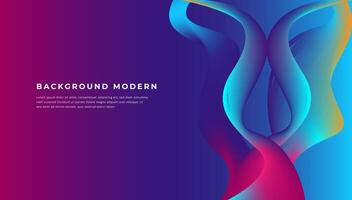 liquid abstract background with blue and gradient element vector