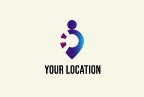 logo location people vector