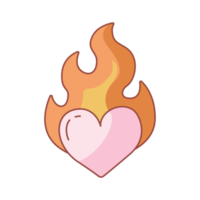 liefde brandwond sticker png