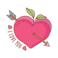 cute heart sticker png