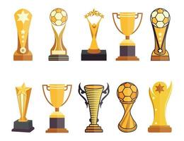 Gold Star Award Trophies Best Big Collection Vector Design. White Background, And Premium Design. 2D Minimal Vector With Hi-Quality Free Design