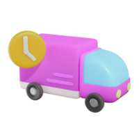 camion de livraison sur fond transparent png