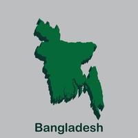 Bangladesh map icon vector