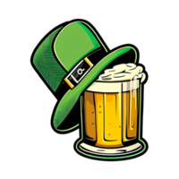 verde cappello, un' simbolo di st. Patrick giorno etichetta png