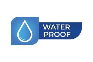 Water proof vector element design.