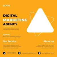 Digital business marketing social media post design vector. digital social media post design. vector