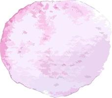 desnudo acuarela rosa trazo de pincel círculo lugar aislado clipart vector