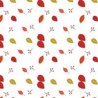 Seamless pattern with leaves. Leaf element with Vector illustration.